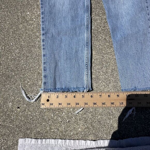 Aeropostale Mom Jeans Womens 8 (26x26.5) Light Blue Mid Rise Denim Festival - Picture 5 of 9